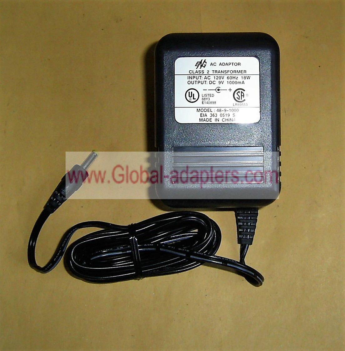 NEW ENG 9VDC 1A 48-9-1000 Class 2 transformer Wall Adapter Charger - Click Image to Close